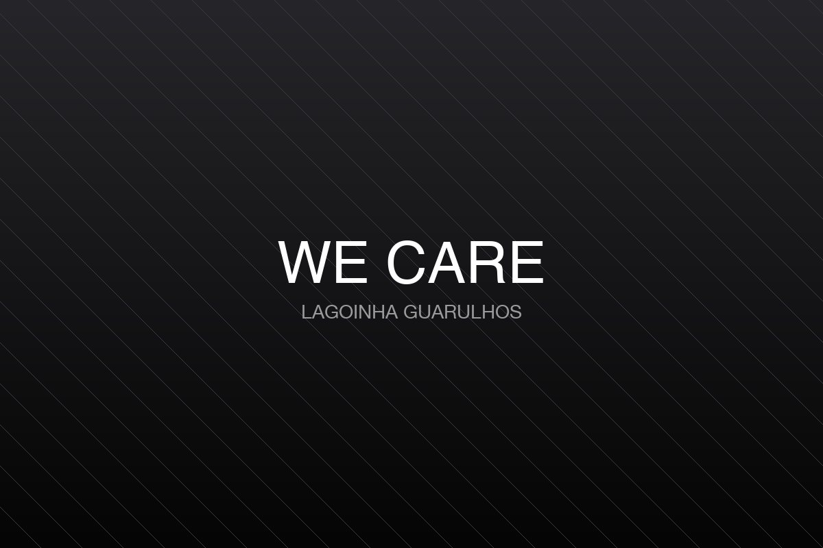 Voluntários do ministério We Care em ação social
